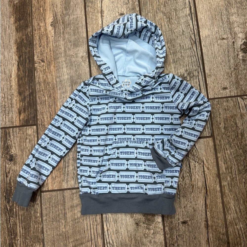Kickee Kids Ticket Print Hoodie Toddler 2T